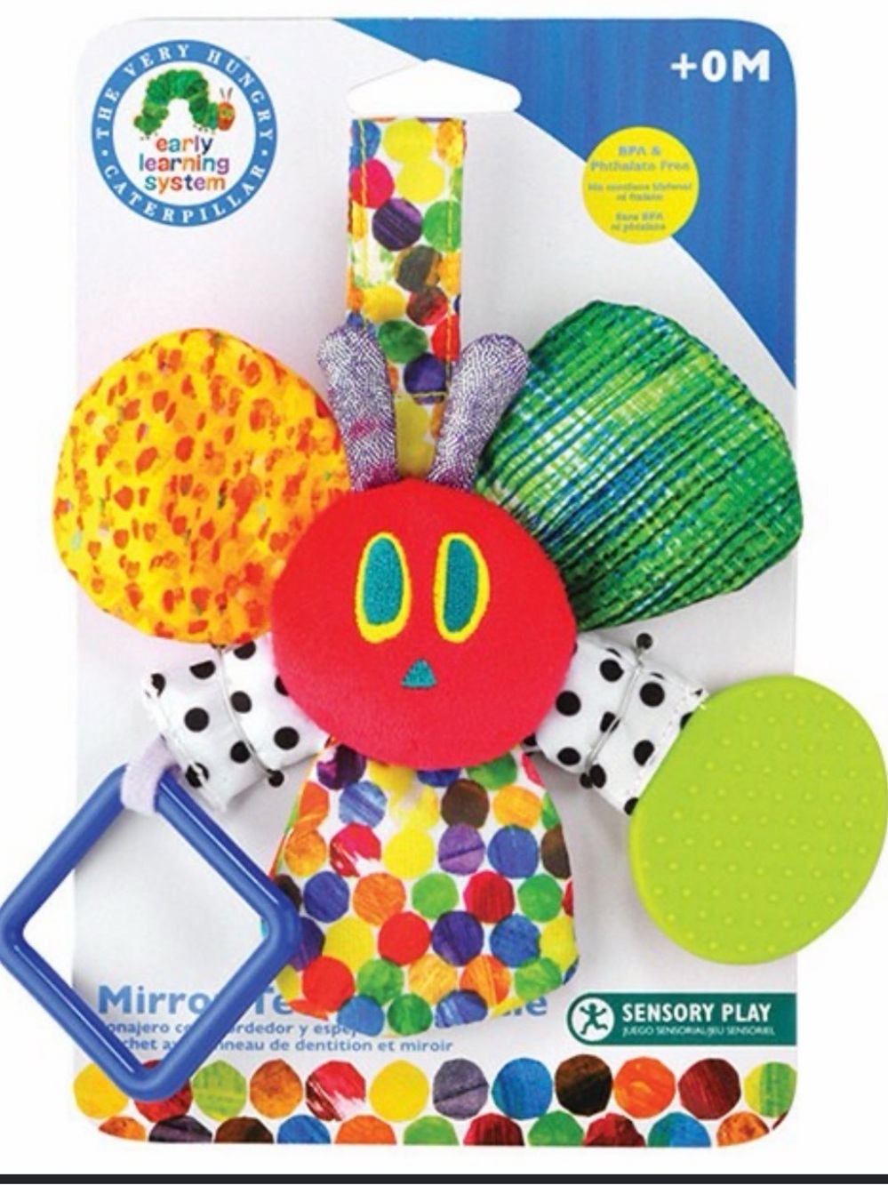 The Very Hungry Caterpillar Soft Flower Toy with Teether - Red & Multicolor